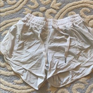 White lululemon shorts